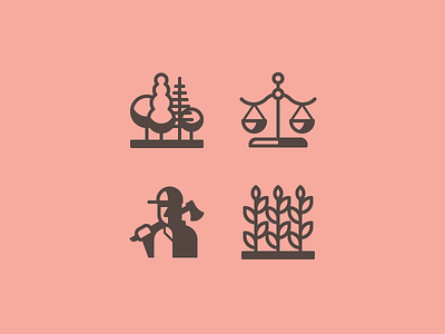More impact icons farm forest icon lumberjack scales