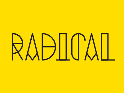 Radical radical t shirt typography