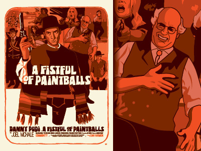 A Fistful of Paintballs final community illustration paintball poster six seasons and a movie western