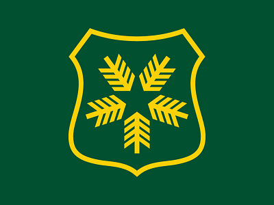 USFS forest service logo shield star tree