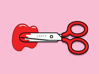 Lefty scissors blood illustration moonrise kingdom scissors stabbing wes anderson