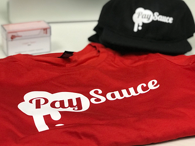 PaySauce Swag business cards cap hat t shirt