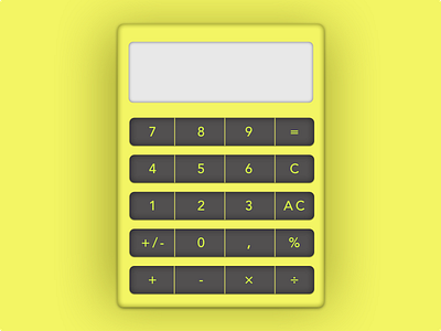 Calculator / Daily UI #4 calculator materialdesign sketchapp