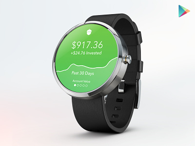 Acorns for Android Wear acorns android wear mobile radical ui ux watch