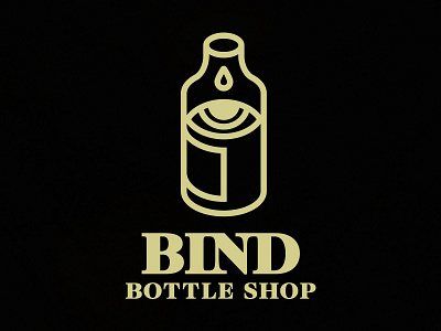 Bind Bottle Shop beer illustration logo