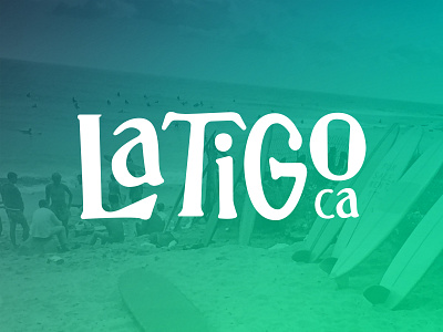 Latigo Logo california coffee illustrator logo malibu rad surf