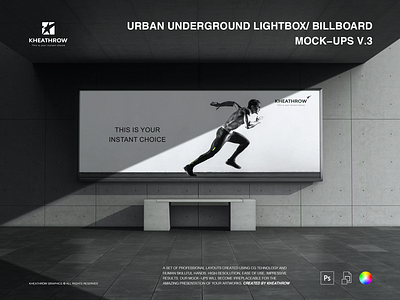 URBAN UNDERGROUND LIGHTBOX / BILLBOARD
MOCK-UPS VOL.3