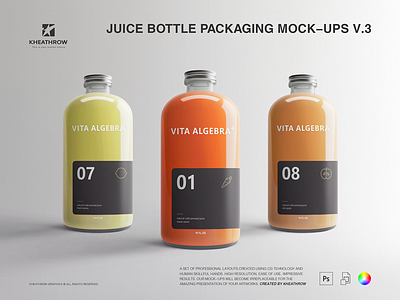 JUICE BOTTLE PACKAGING MOCK-UPS VOL.3