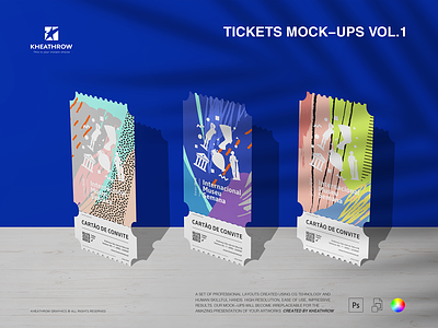 TICKETS MOCK-UPS VOL.1 branding mock mock up paper psd up