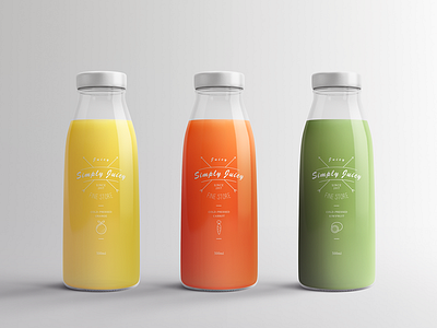 Juice Bottle Packaging Mock-Ups Vol.1