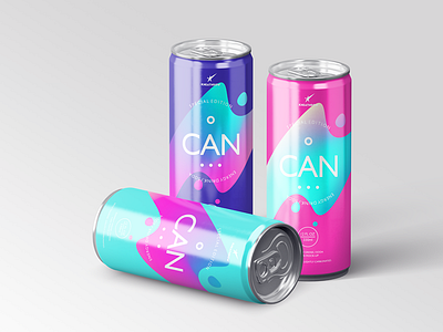 Energy / Soda Drink Can Packaging Mock-Ups Vol.1