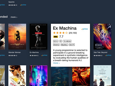 Amazon Video Redesign ui design web design