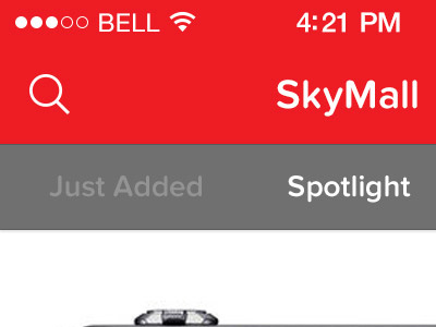 Skymall Mobile application application ecoomerce ios iphone mobile responsive