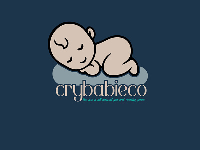 crybabieco design funky logo