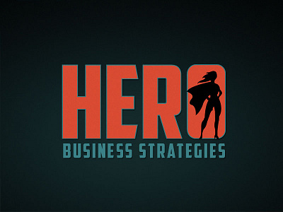 Hero 2 branding heroine logo unused vector
