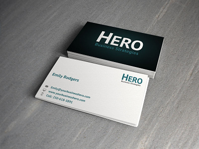 Hero Cards branding business cards cards logo minimal