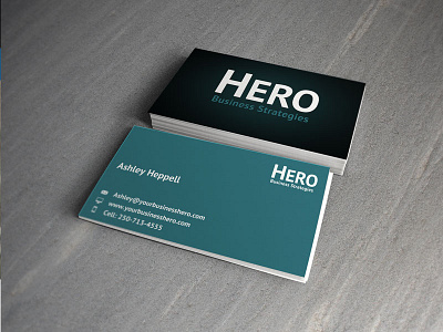 Hero Card Dark branding business cards cards logo minimal