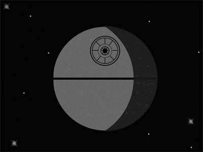 Deathstar Dribbble death star minimal playoff star wars vehicles