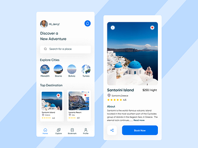 Travel App dailyui ui ux mobileui travelapp travelui touristui ui