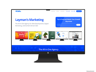 UI/UX Web Design - Layman's Marketing Home Page