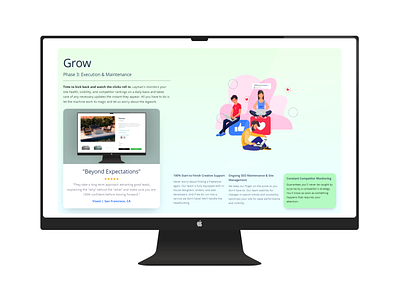 Grow (UI/UX, Web Design) animation design developer graphic design minimal ui ux web webflow website