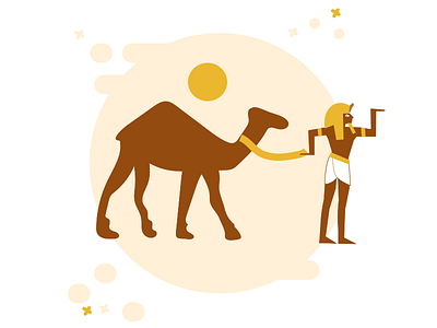 Walk like an Egyptian ancient egypt camel character egyptian illustration pharaoh
