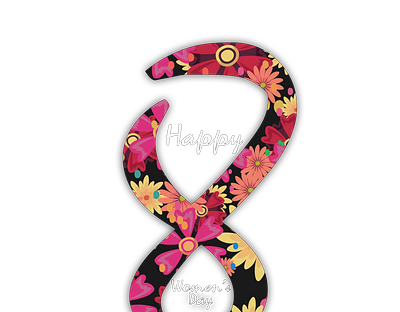 8 March internationnal women's day 8 march design internationalwomensday png to vector typography