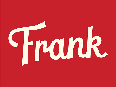 Frank & Vera Script WIP branding lettering logo