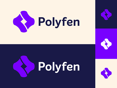 Polyfen — Logo variations abstract animation brand branding clean colorful creative design emblem geometric geometry ideogram logo minimalism minimalist negative negative space system typography variations