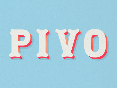 Pivo — Lettering beer brewery hand lettering lettering logo summer type typeface typography wordmark