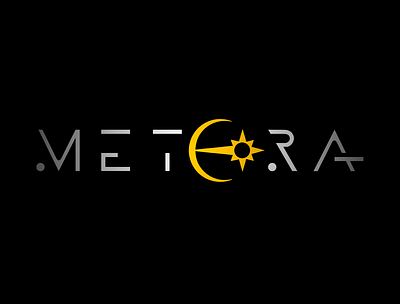 Logo for Meteora branding design icon logo typography vector