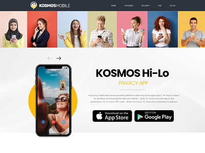 KOSMOSMOBILE DESIGN app design ux uxdesign web design website