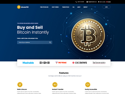 BITCOINATM Web DESIGN branding design minimal ui ux uxdesign web web design website