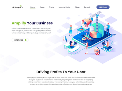 AdAmplify Website design ui ux uxdesign web design website
