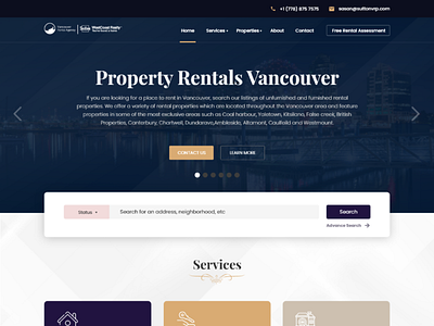 VANCOUVER RENTAL AGENCY WEBSITE