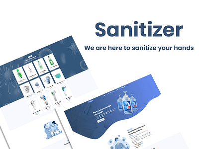 SANITIZER & MASK design html template web templates website design