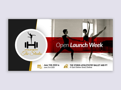 Open Launch Week banner banner design dance event event banner event cover event flyer eventbrite eventbriter events graphic online events training