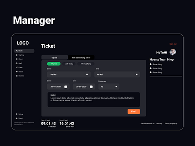 Ticket Manager manager ticket ui