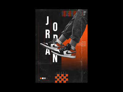 Air Jordan I Poster Design branding design illustration posterdesign typography vector