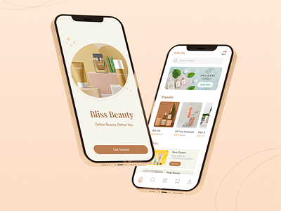Bliss Beauty - Cosmetic eCommerce App UI