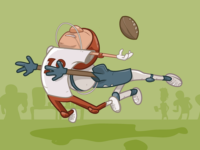 Fumble football illustration sports vector