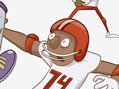 O-Line football illustrator offence vector