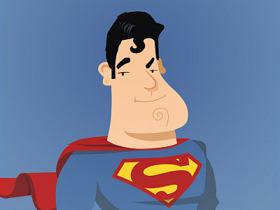 Superman illustration super hero superman those eye laser thingies vector