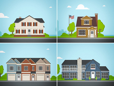 Houses houses vector illustration vloan