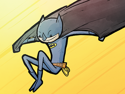 na na na na na na na na batman illustration super hero watercolor