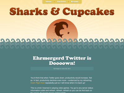 Sharks & Cupcakes cooper black cupcake shark