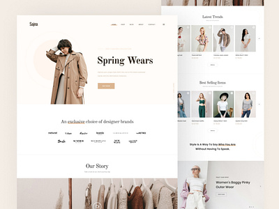 Free Figma Fashion Store Website Template