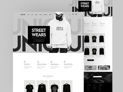 Apparel Store Website in Figma