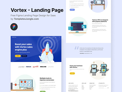 Landing Page Design for Digital Marketing Agency (Free Figma)