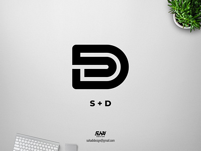 SD monogram logo branding design logo logo design logo design branding logo monogram logotype minimalist logo monogram sd